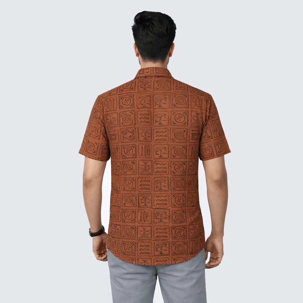 Bunonika Half Sleeve Cotton Shirt For Men Bunonika 37