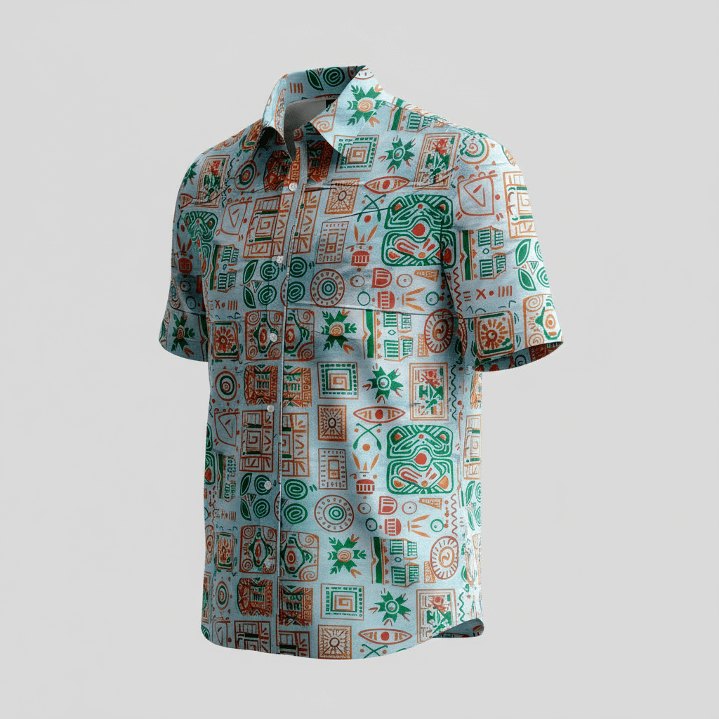 Arong Cotton Half Sleeve Shirt for Men | Comfortable & Stylish | Bunonika-32 3 Arong Cotton Half Sleeve Shirt for Men | Comfortable & Stylish | Bunonika-32 - Image 3