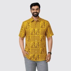 Arong Cotton Half Sleeve Shirt for Men | Bunonika-33