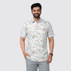 Arong Cotton Half Sleeve Shirt for Men | Bunonika-24