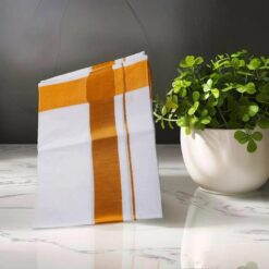 Premium Men 100% Cotton Single Layer South Indian Dhoti | Tamil Lungi - Bunonika