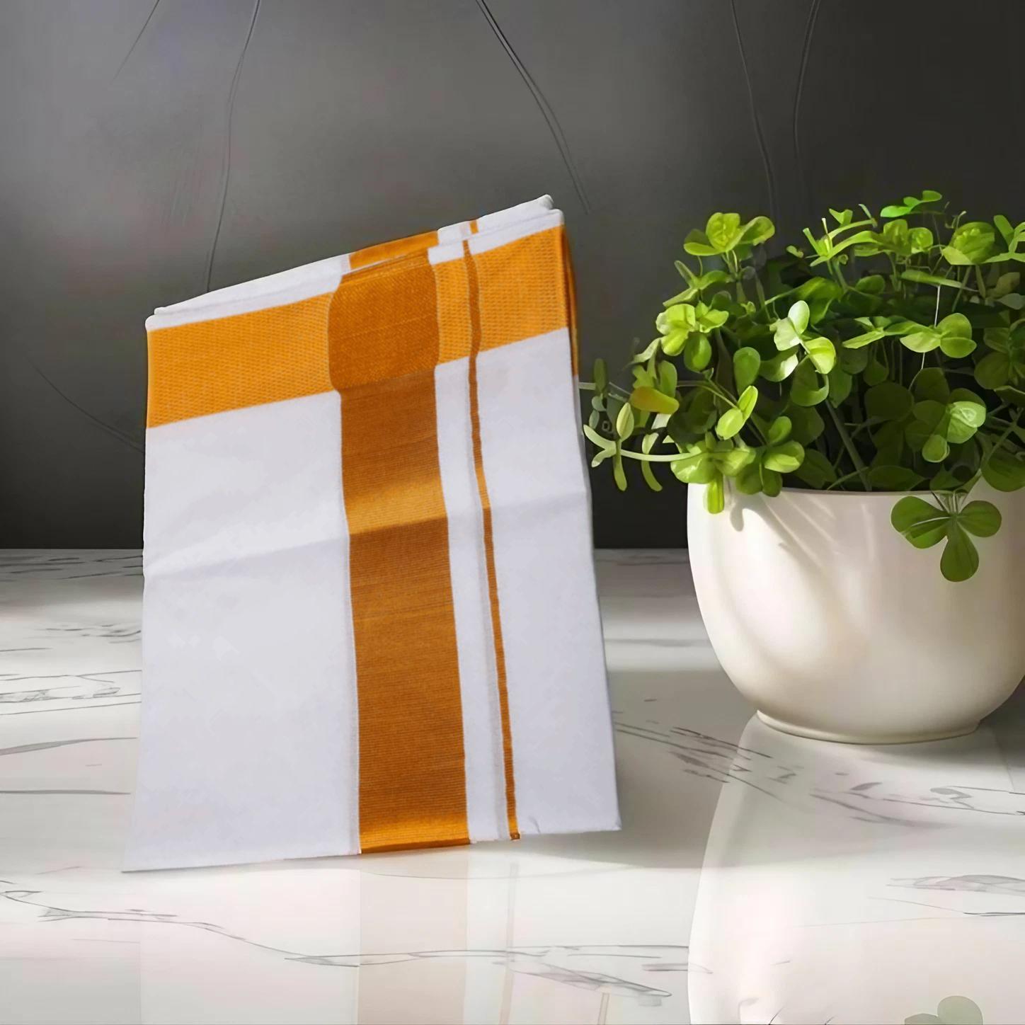 Premium Men 100% Cotton Single Layer South Indian Dhoti | Tamil Lungi - Bunonika 5 Premium Men 100% Cotton Single Layer South Indian Dhoti | Tamil Lungi - Bunonika