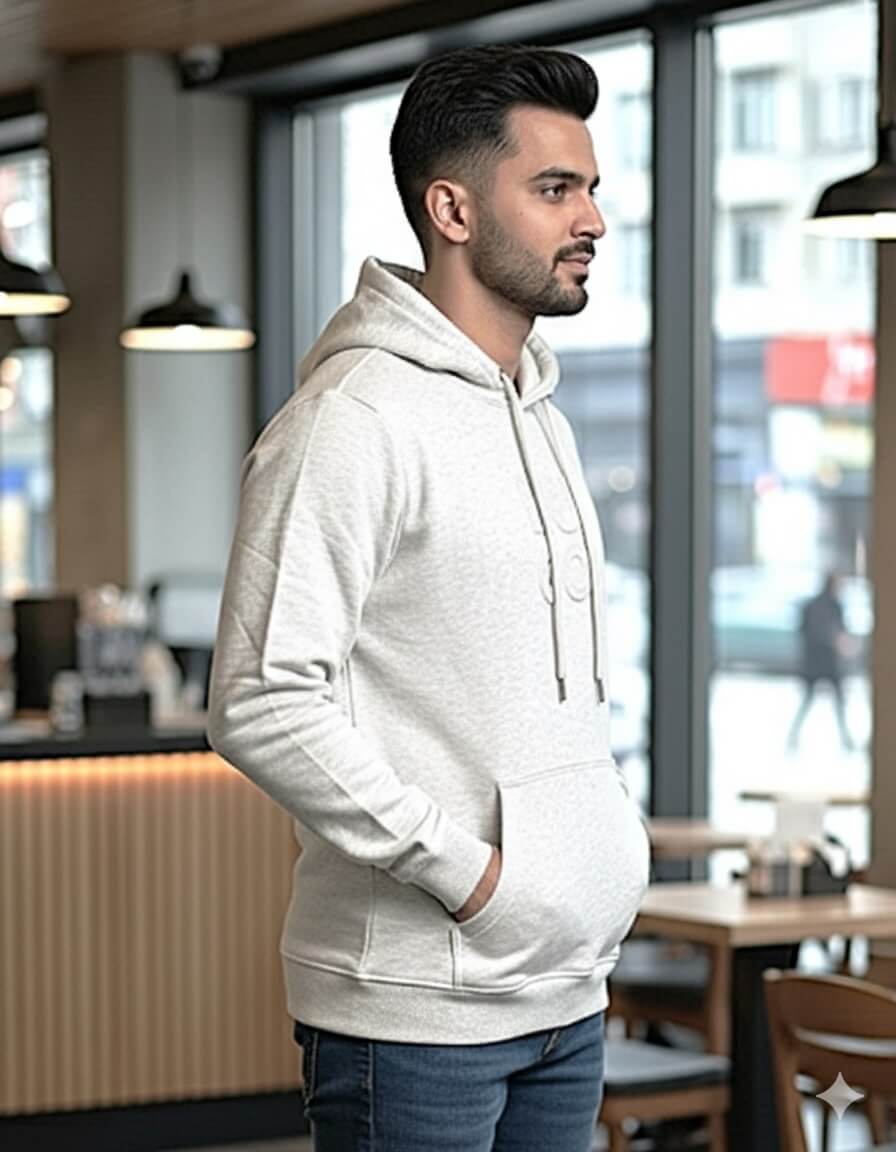 Men?s Premium Hoodie ? Style, Warmth & Comfort Combined | Bunonika-1001 4 Men’s Premium Hoodie in Cotton Blend — Full Front View