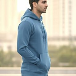Men’s Premium Hoodie in Cotton Blend — Full Front View