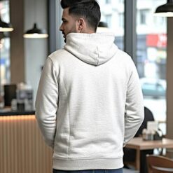 Men’s Premium Hoodie in Cotton Blend — Full Front View