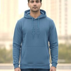 Men’s Premium Hoodie in Cotton Blend — Full Front View