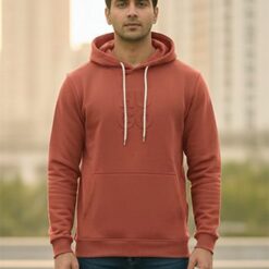 Men’s Premium Hoodie in Cotton Blend — Full Front View