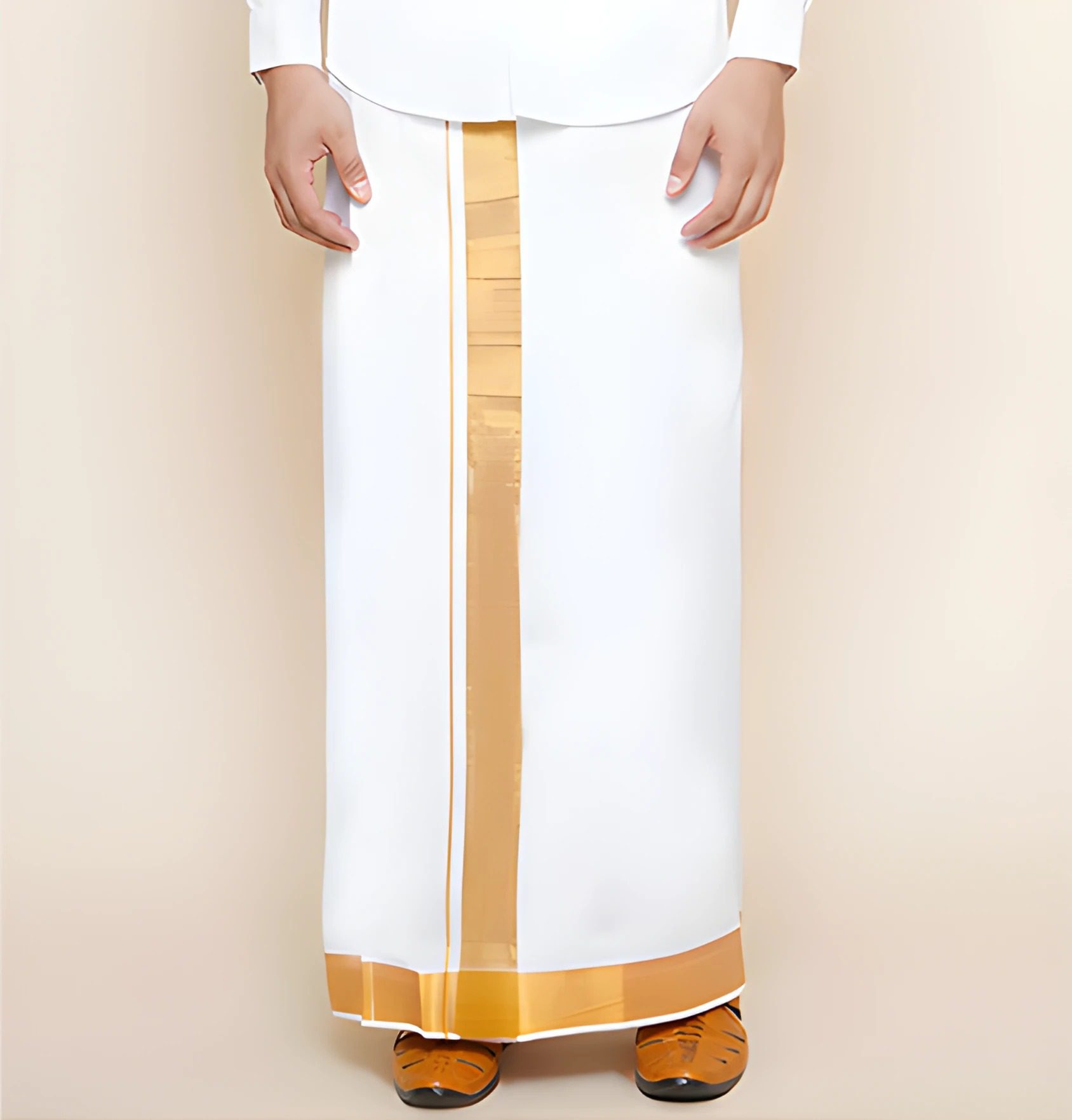 Premium Men 100% Cotton Single Layer South Indian Dhoti | Tamil Lungi - Bunonika 1 Premium Men 100% Cotton Single Layer South Indian Dhoti | Tamil Lungi - Bunonika