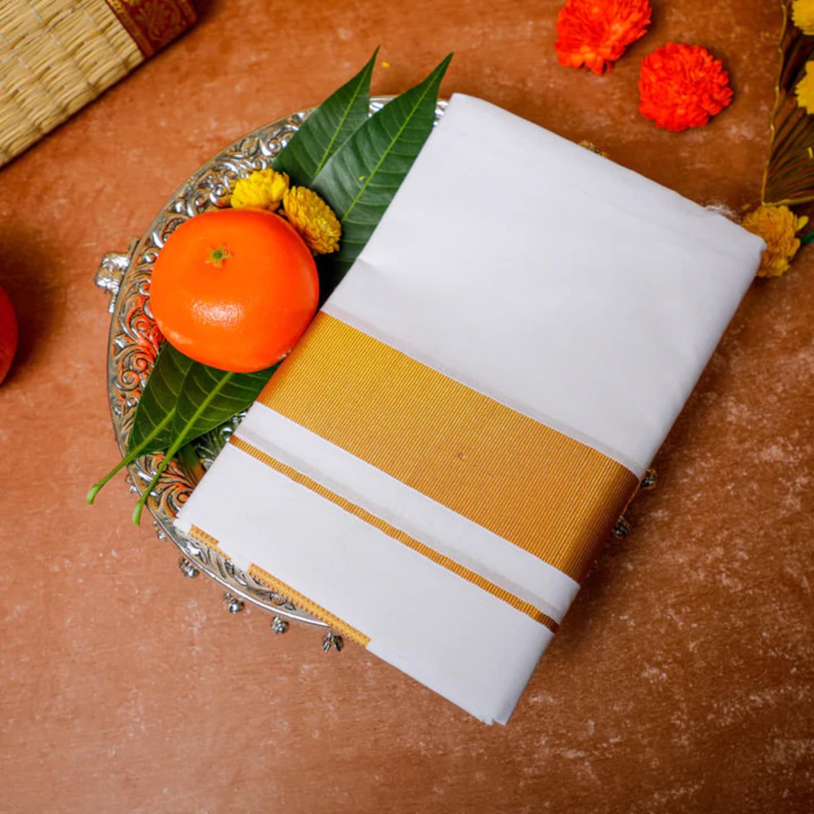 Premium Men 100% Cotton Single Layer South Indian Dhoti | Tamil Lungi - Bunonika 9 Premium Men 100% Cotton Single Layer South Indian Dhoti | Tamil Lungi - Bunonika