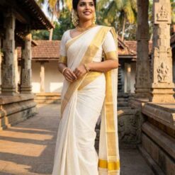 Special South Indian kerala, Tamil Saree With Blouse Piece