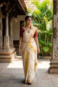 Special South Indian kerala, Tamil Saree With Blouse Piece