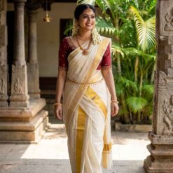 Special South Indian kerala, Tamil Saree With Blouse Piece