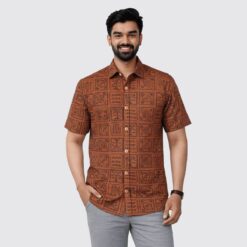 Arong Half Sleeve Cotton Shirt | Bunonika-48