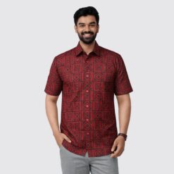 Arong Half Sleeve Cotton Shirt | Bunonika-46