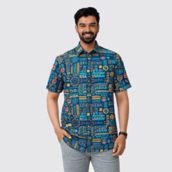 Arong Half Sleeve Cotton Shirt | Bunonika-43