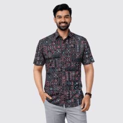 Arong Half Sleeve Cotton Shirt | Bunonika-40
